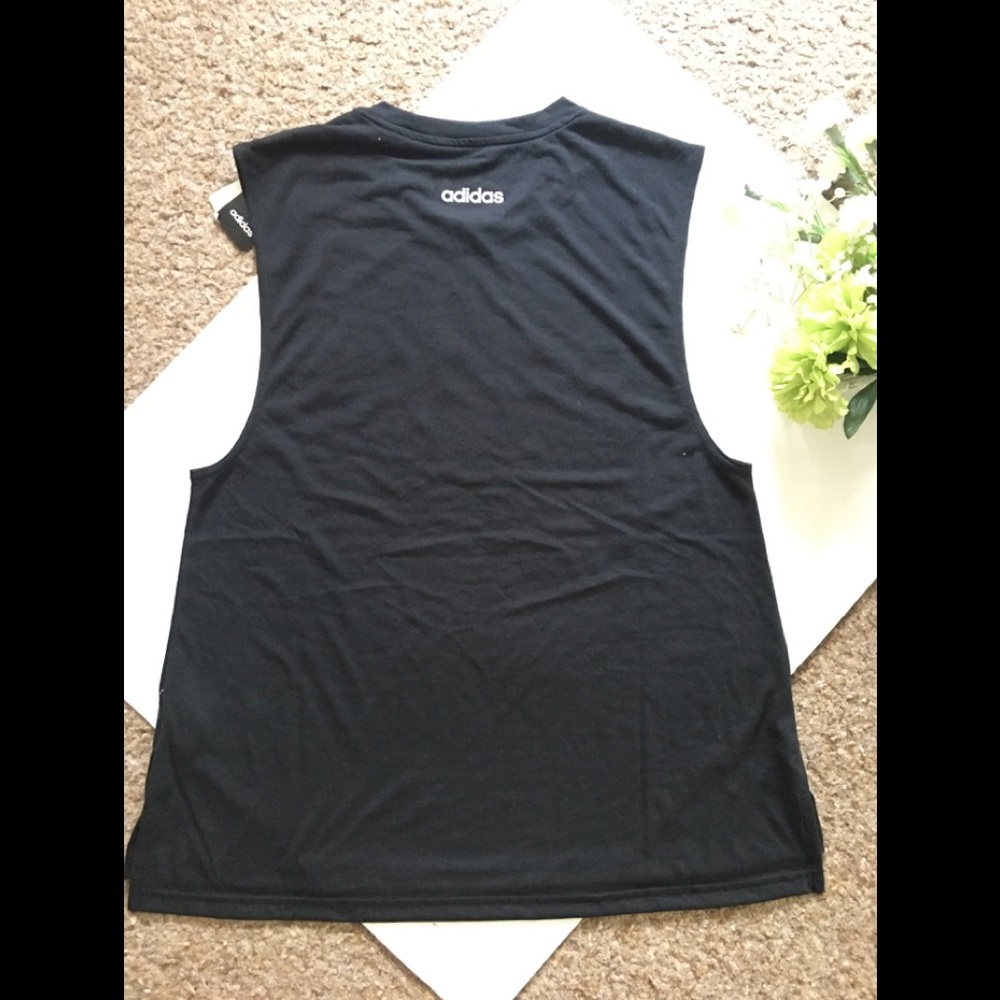 Adidas Women’s LIN SOL Tank in Black - Picture 4 of 5
